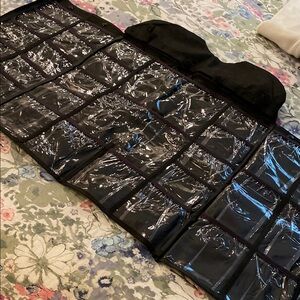 Black Jewelry Organizer Roll